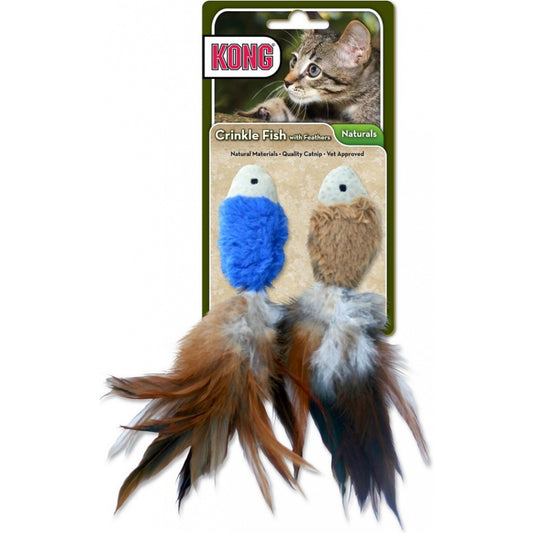 KONG Crinkle Fish Cat Toy