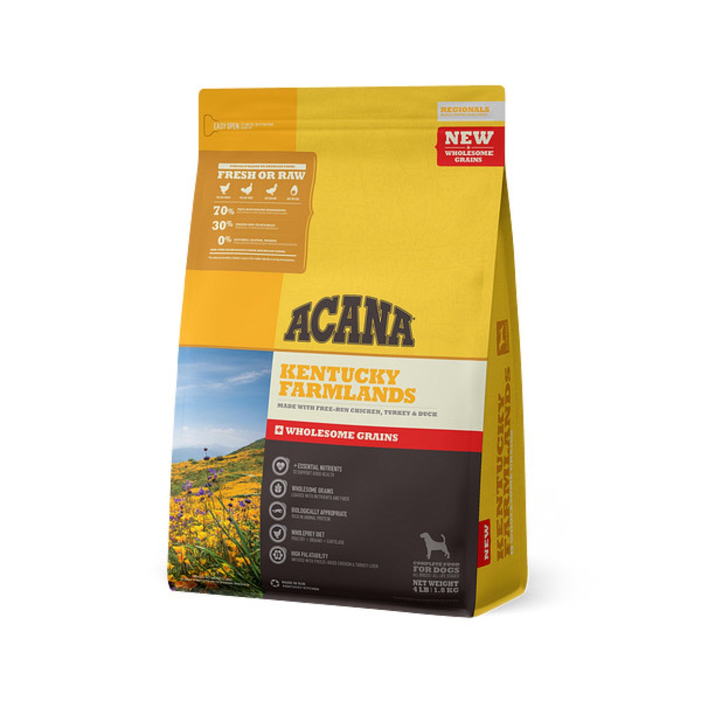 ACANA + Wholesome Grains Kentucky Farmlands Recipe with Chicken, Turkey & Duck Dry Dog Food