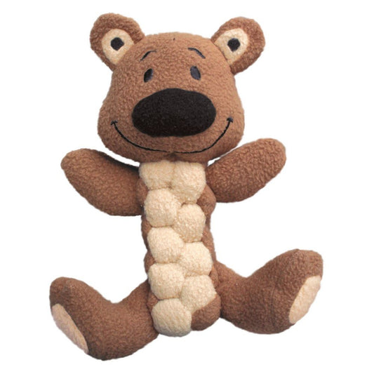 KONG Pudge Braidz Bear Dog Toy