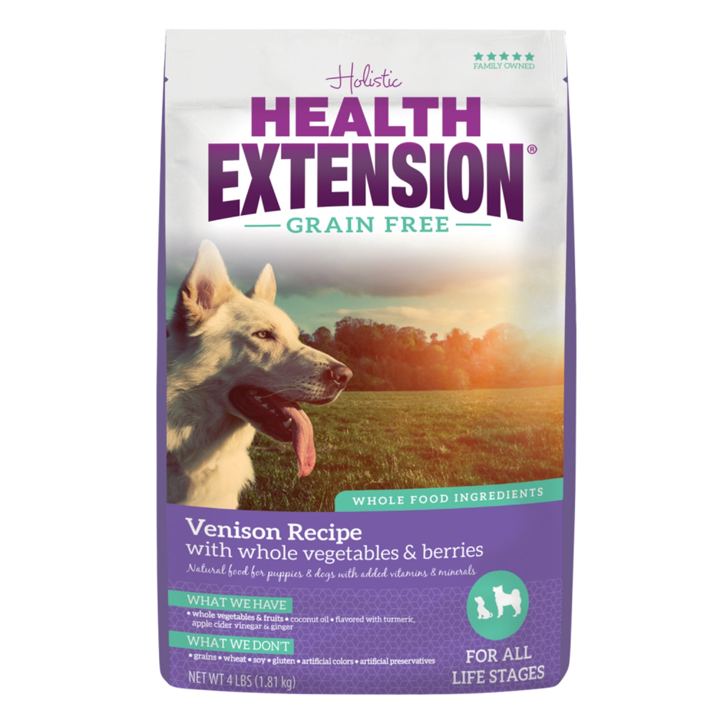 Health Extension Grain Free Venison Recipe Dry Dog Food