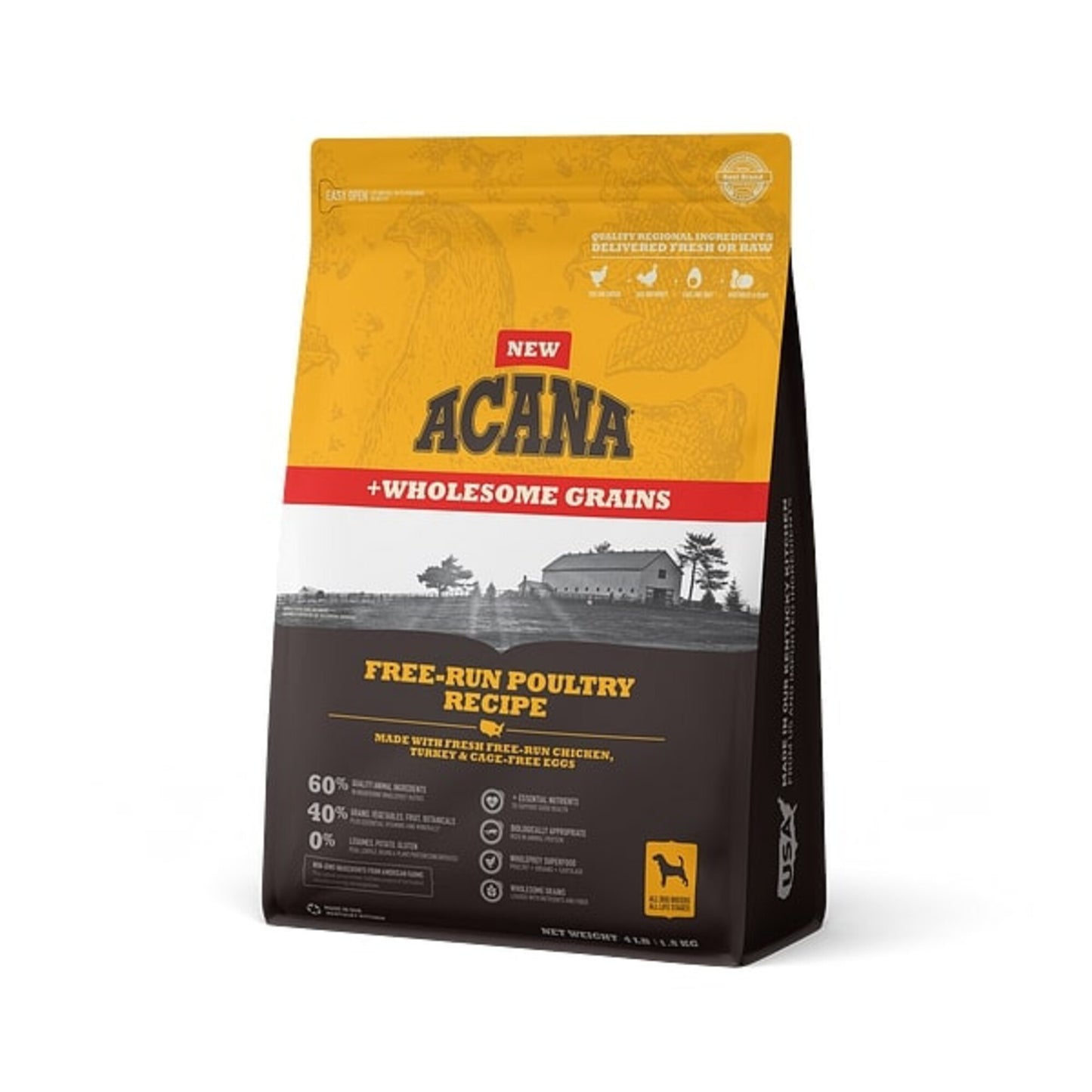 ACANA + Wholesome Grains Free-Run Poultry Recipe Dry Dog Food
