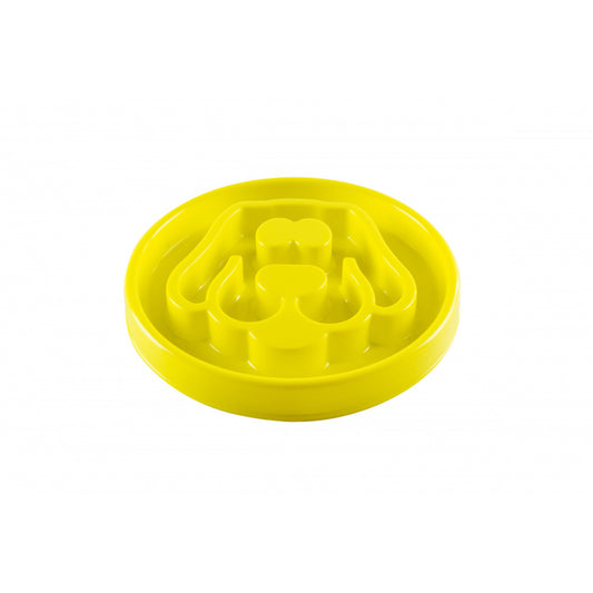 BeOneBreed Yellow Slow Feeder Dog Food Bowl
