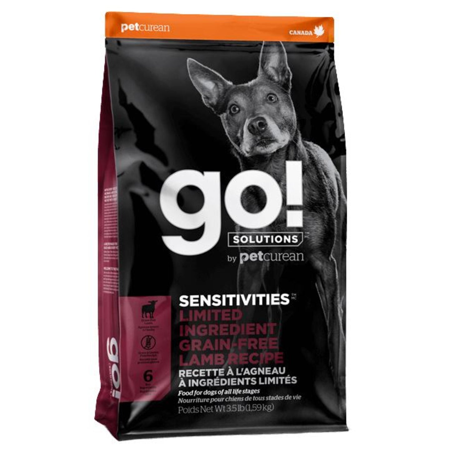 Petcurean GO! Solutions Sensitivities Limited Ingredient Lamb Recipe Dry Dog Food