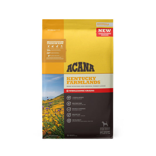 ACANA + Wholesome Grains Kentucky Farmlands Recipe with Chicken, Turkey & Duck Dry Dog Food