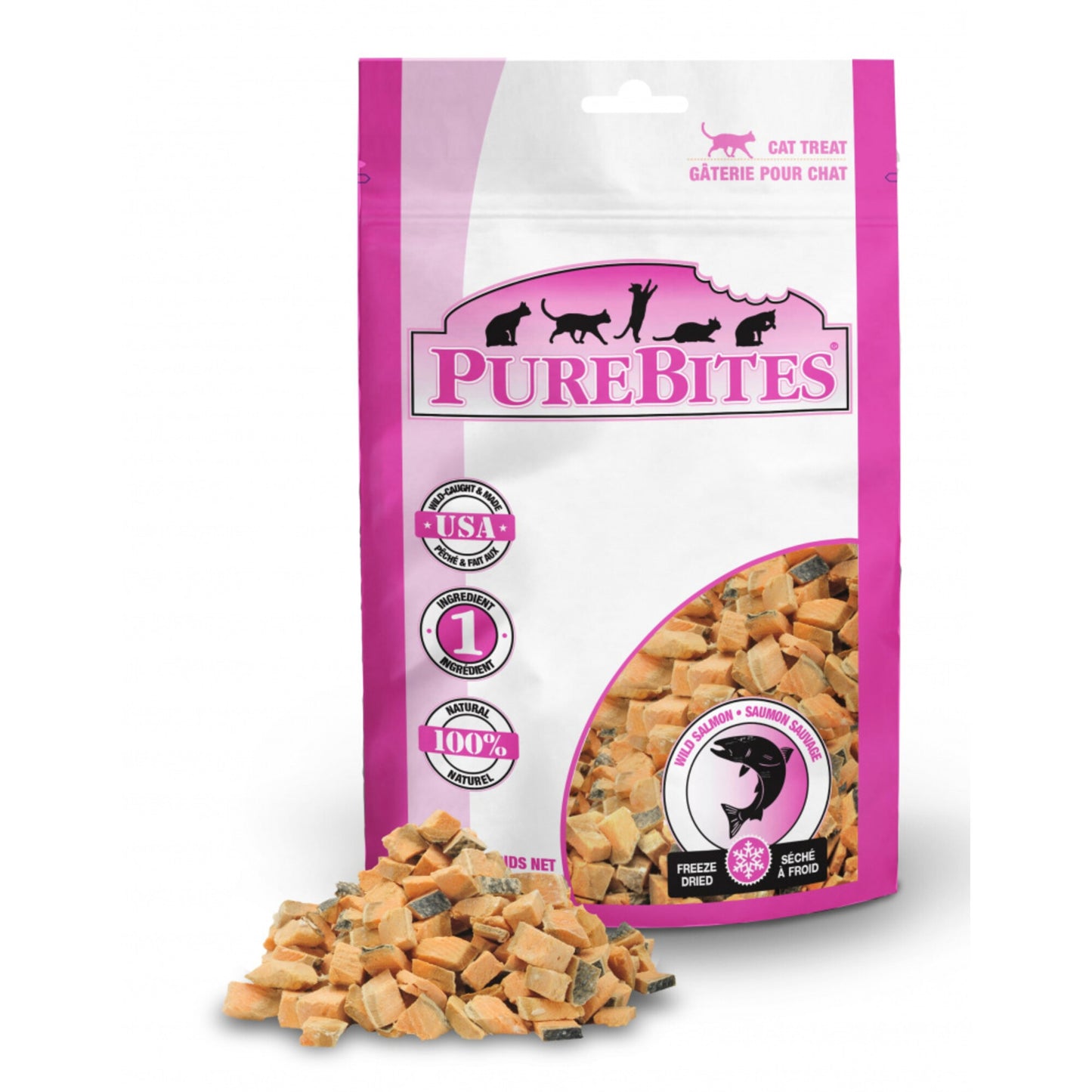 PureBites Salmon Freeze Dried Cat Treats