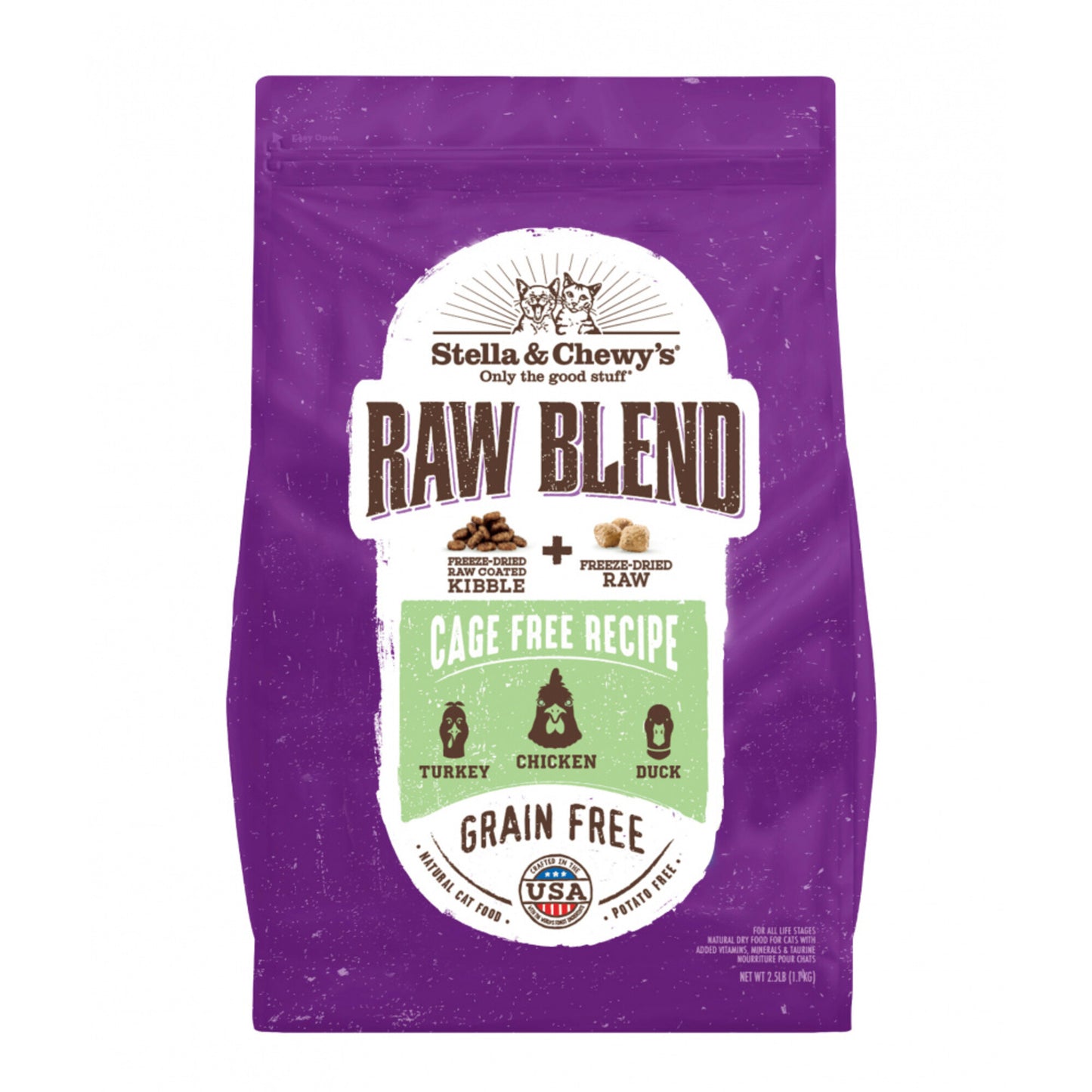 Stella & Chewy's Raw Blend Kibble Cage Free Poultry Recipe Dry Cat Food