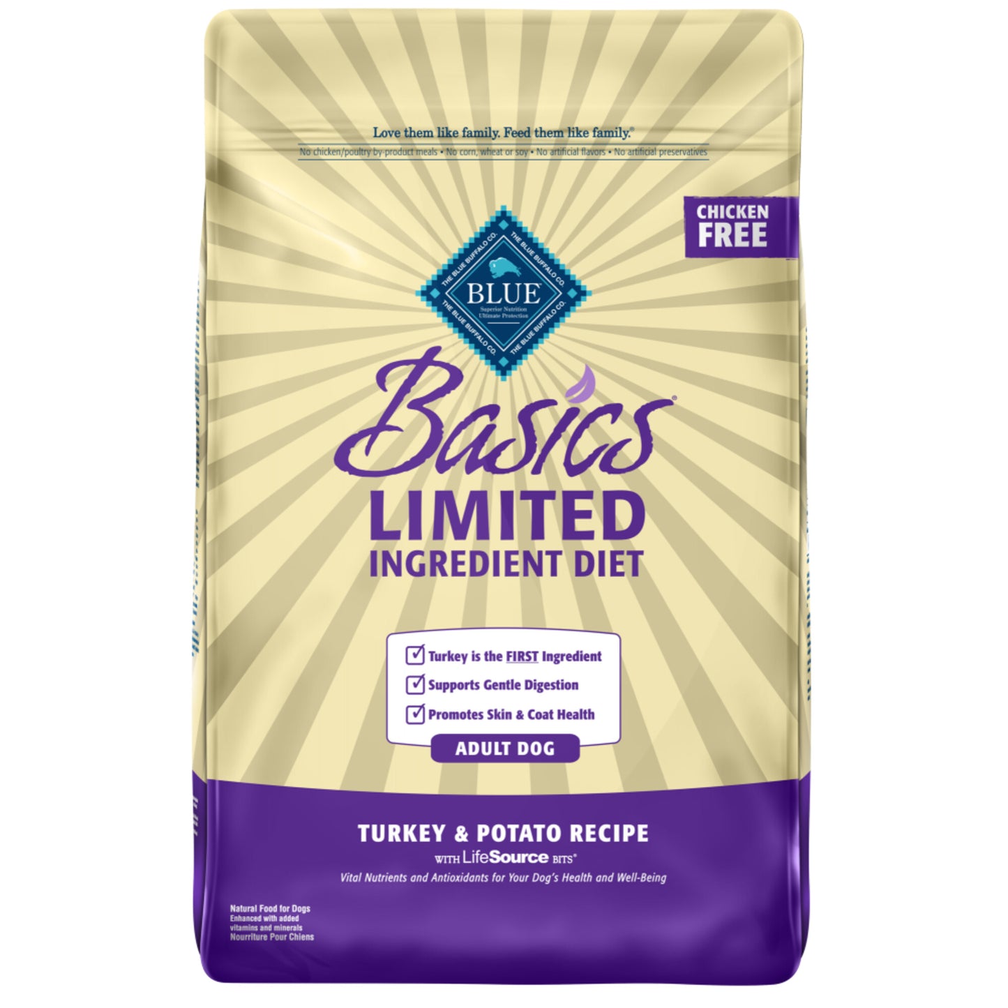 Blue Buffalo Basics Adult Turkey & Potato Recipe Dry Dog Food