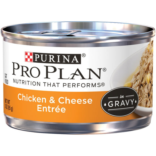 Purina Pro Plan Savor Adult Chicken and Cheese Entree in Gravy Canned Cat Food