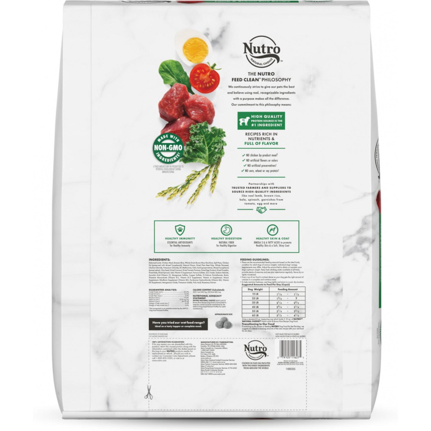 Nutro Wholesome Essentials Adult Pasture-Fed Lamb & Rice Dry Dog Food