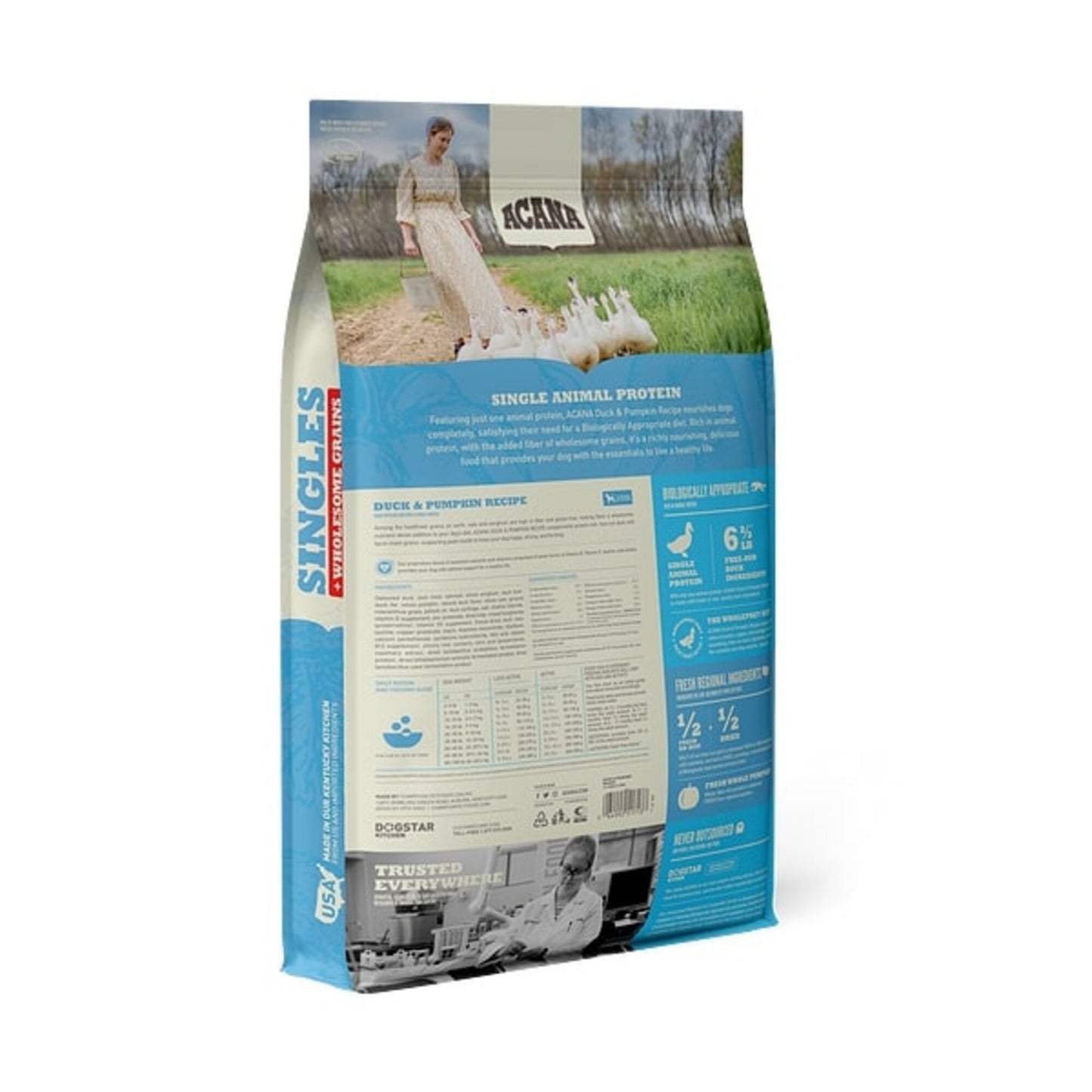 ACANA Singles + Wholesome Grains Limited Ingredient Diet Duck & Pumpkin Recipe Dry Dog Food