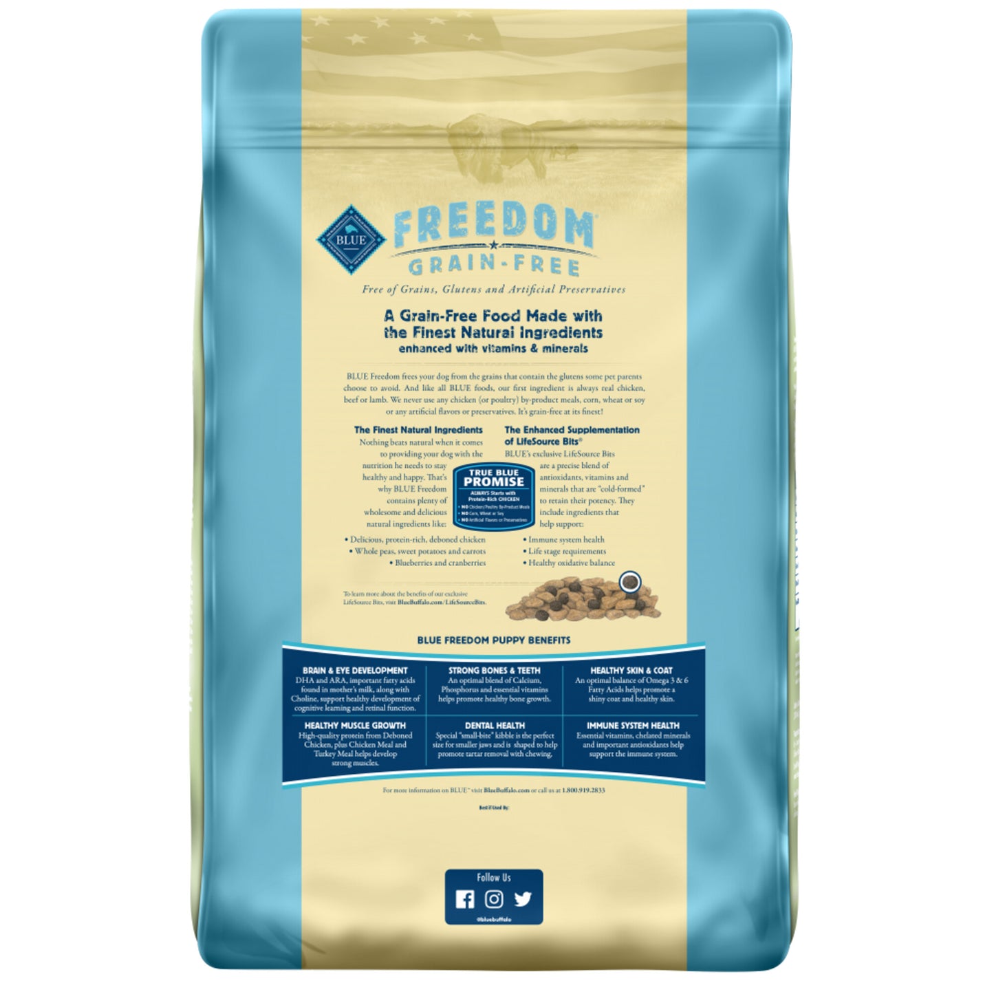 Blue Buffalo Freedom Grain Free Chicken Recipe Puppy Dry Dog Food