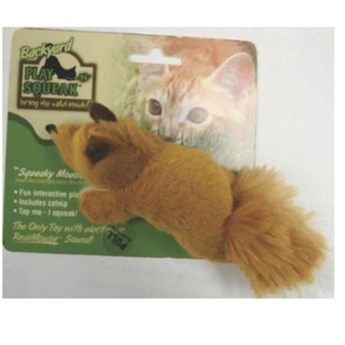 Cosmic Play and Squeak Backyard Animals Cat Toys