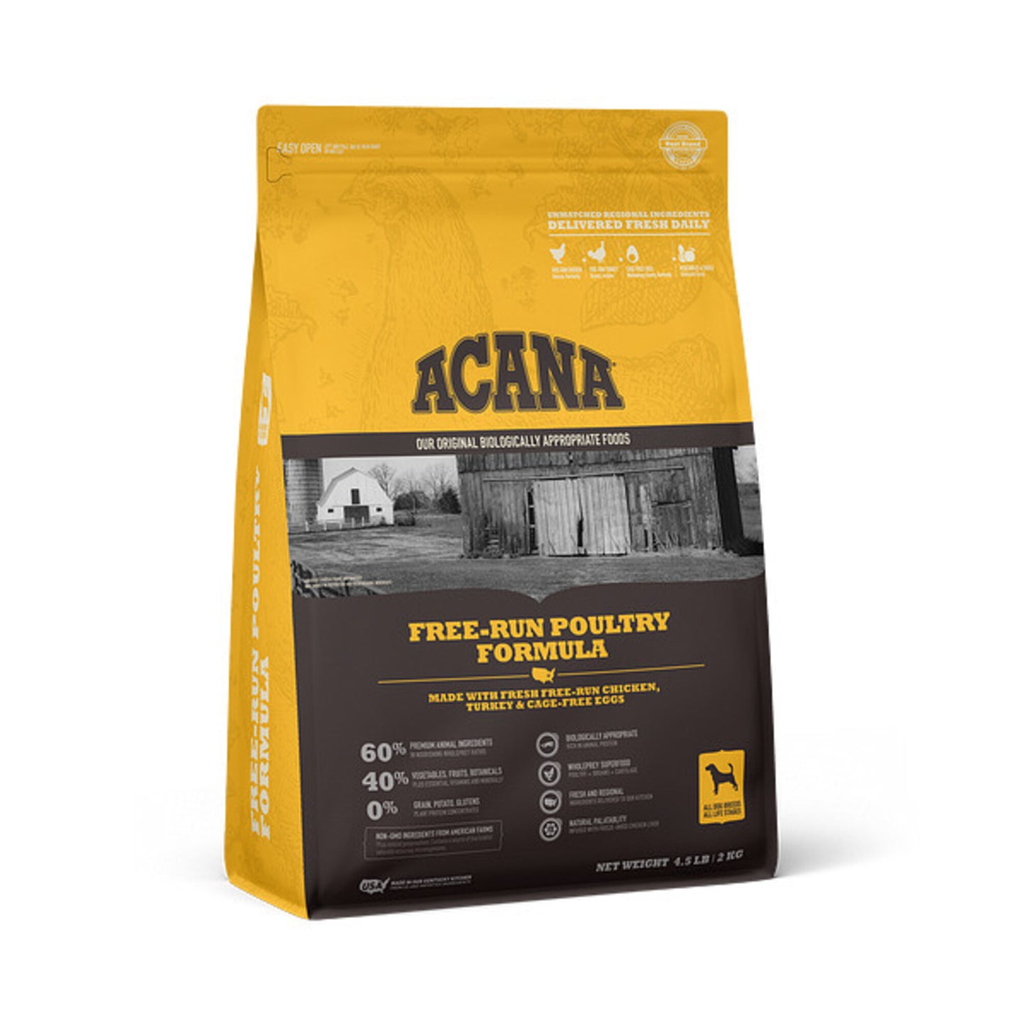ACANA Free Run Poultry Formula Grain Free Dry Dog Food