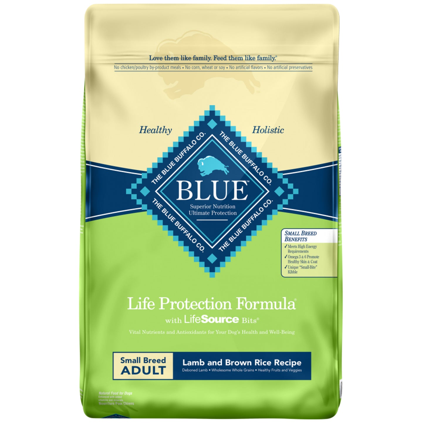 Blue Buffalo Life Protection Natural Lamb & Brown Rice Recipe Small Breed Adult Dry Dog Food