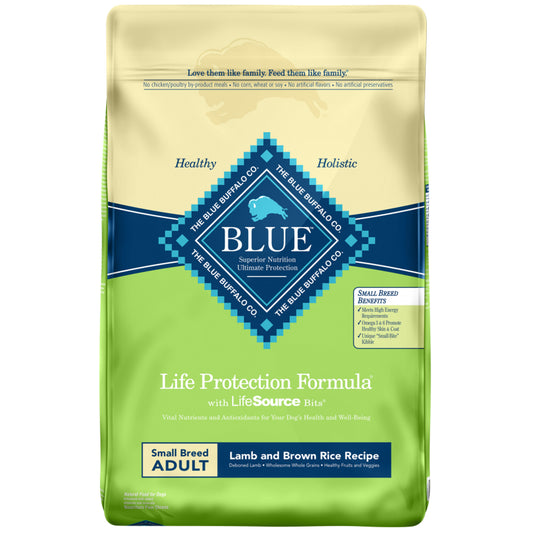 Blue Buffalo Life Protection Natural Lamb & Brown Rice Recipe Small Breed Adult Dry Dog Food