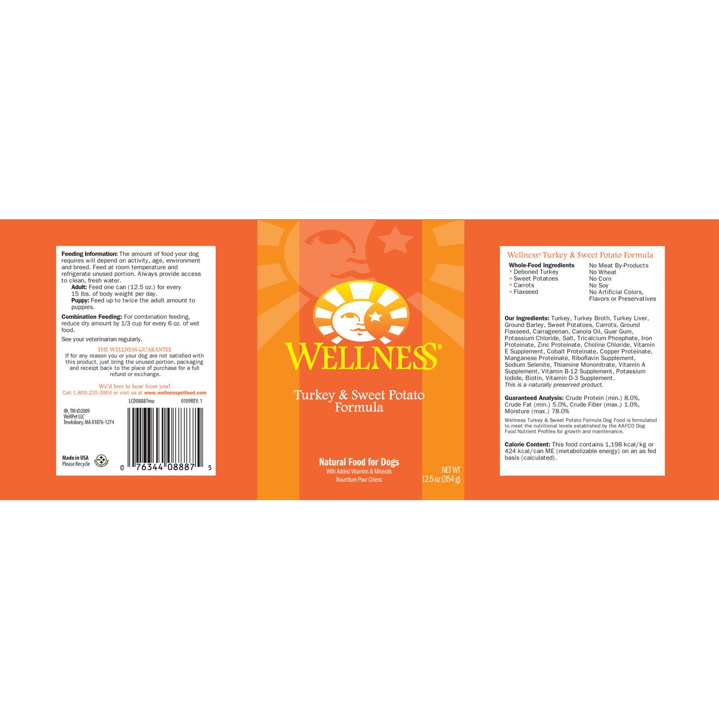 Wellness Complete Health Natural Turkey and Sweet Potato Recipe Wet Canned Dog Food