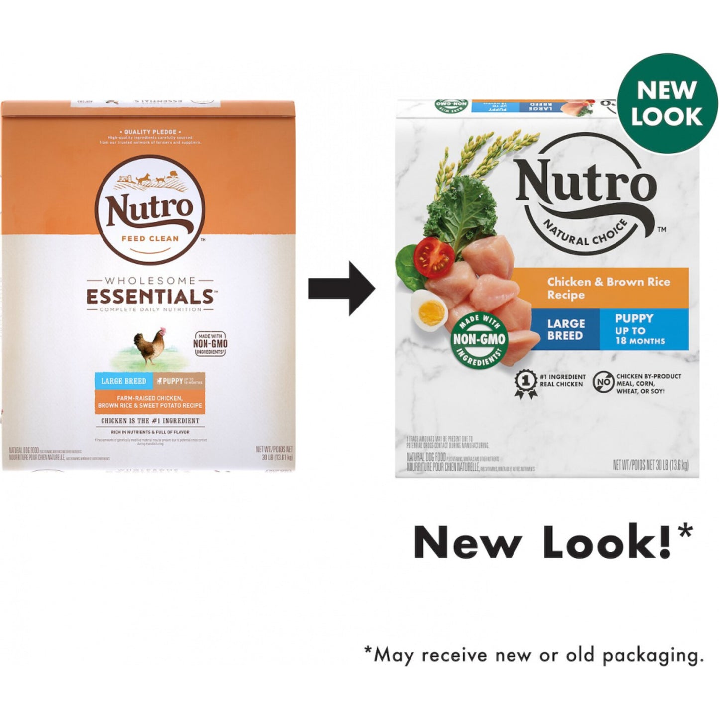 Nutro Wholesome Essentials Large Breed Puppy Farm-Raised Chicken, Brown Rice & Sweet Potato Dry Dog Food