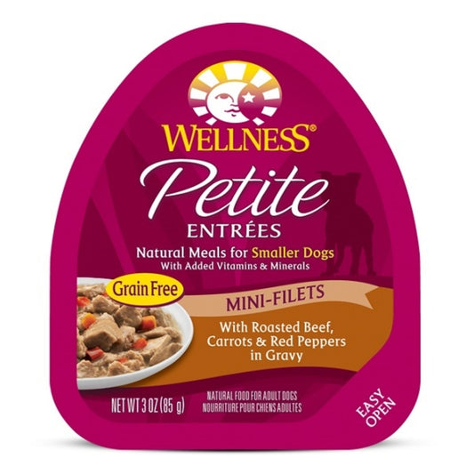 Wellness Petite Entrees Mini-Filets Grain Free Natural Roasted Beef Recipe Wet Dog Food