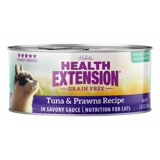 Health Extension Grain-Free Tuna and Prawns Recipe Canned Cat Food