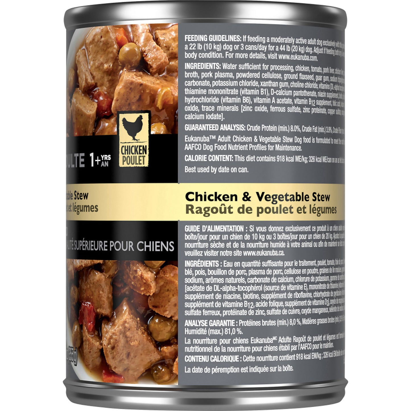Eukanuba Adult Chicken & Vegetable Stew Canned Dog Food