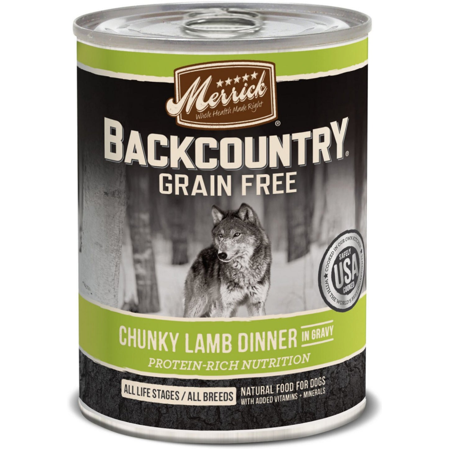 Merrick Backcountry Grain Free Chunky Lamb Canned Dog Food