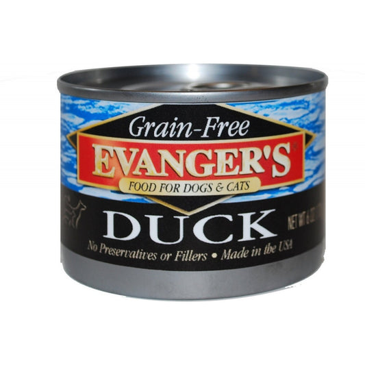 Evangers Grain Free Duck  Canned Dog and Cat Food