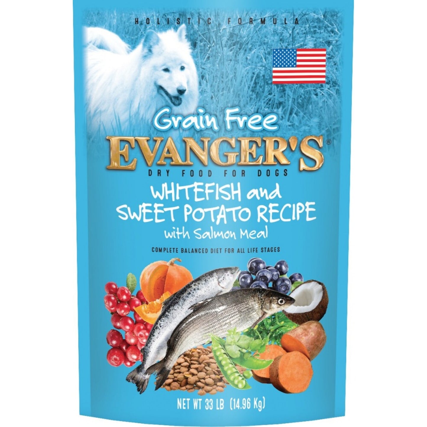 Evangers Grain Free Super Premium Whitefish and Sweet Potato Dry Dog Food