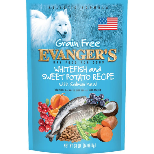 Evangers Grain Free Super Premium Whitefish and Sweet Potato Dry Dog Food