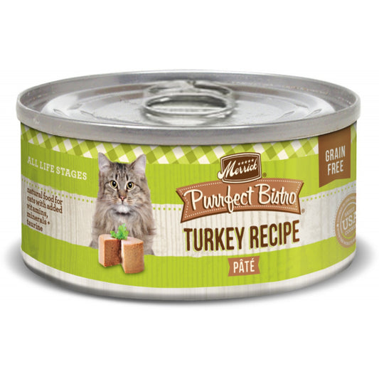 Merrick Purrfect Bistro Turkey Pate Grain Free Canned Cat Food