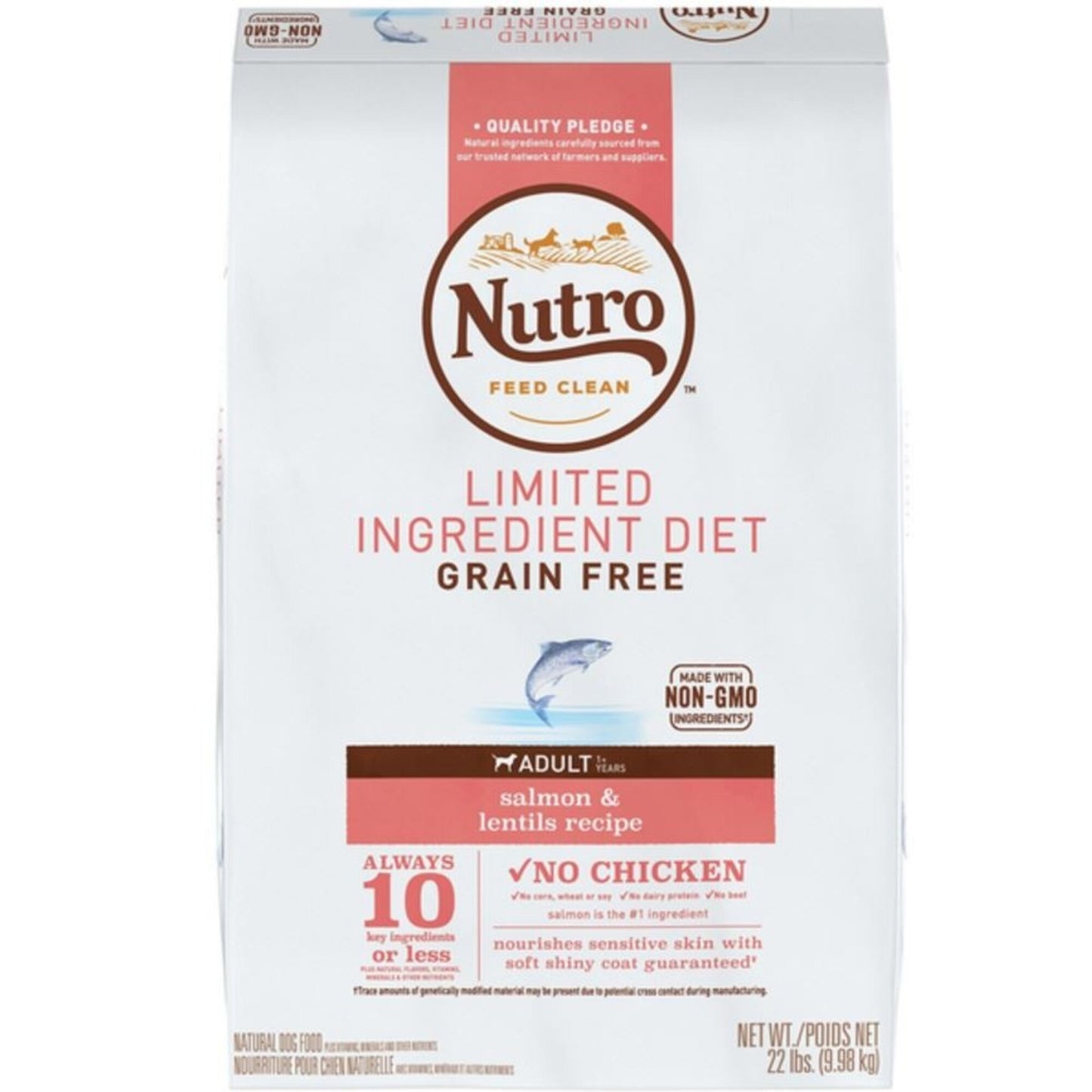 Nutro Limited Ingredient Diet Grain Free Adult Salmon and Sweet Potato Dry Dog Food