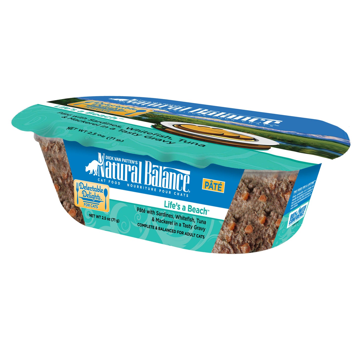 Natural Balance Delectable Delights Lifes a Beach Flavor Wet Cat Food