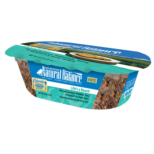 Natural Balance Delectable Delights Lifes a Beach Flavor Wet Cat Food