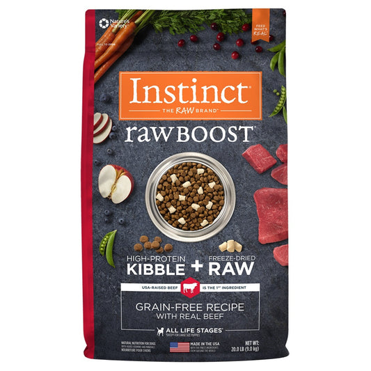 Instinct Raw Boost Grain Free Recipe with Real Beef Natural Dry Dog Food