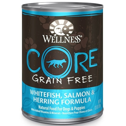 Wellness CORE Grain Free Natural Whitefish, Salmon and Herring Recipe Wet Canned Dog Food