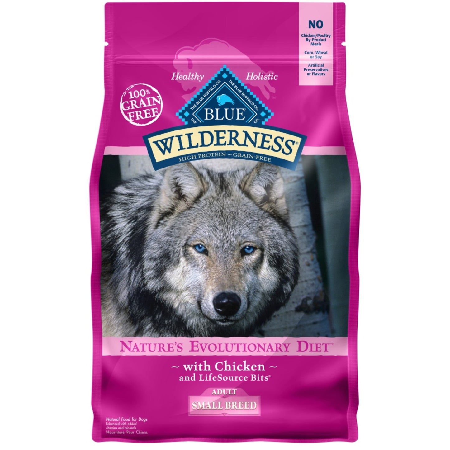 Blue Buffalo Wilderness Grain Free High Protein Chicken Recipe Adult Small Breed Dry Dog Food