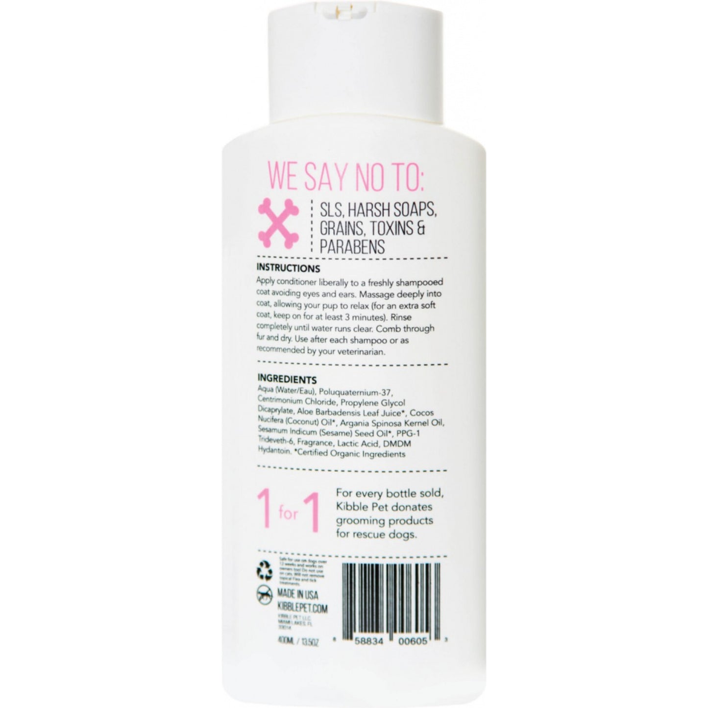 Kibble Pet Silky Coat Grooming Conditioner  Warm Vanilla Amber