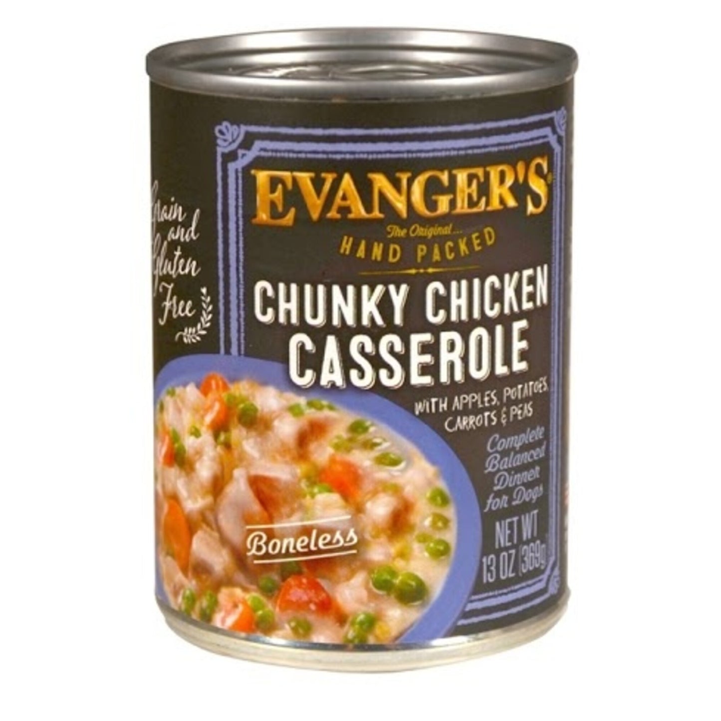 Evangers Super Premium Chunky Chicken Casserole Dinner Canned Dog Food