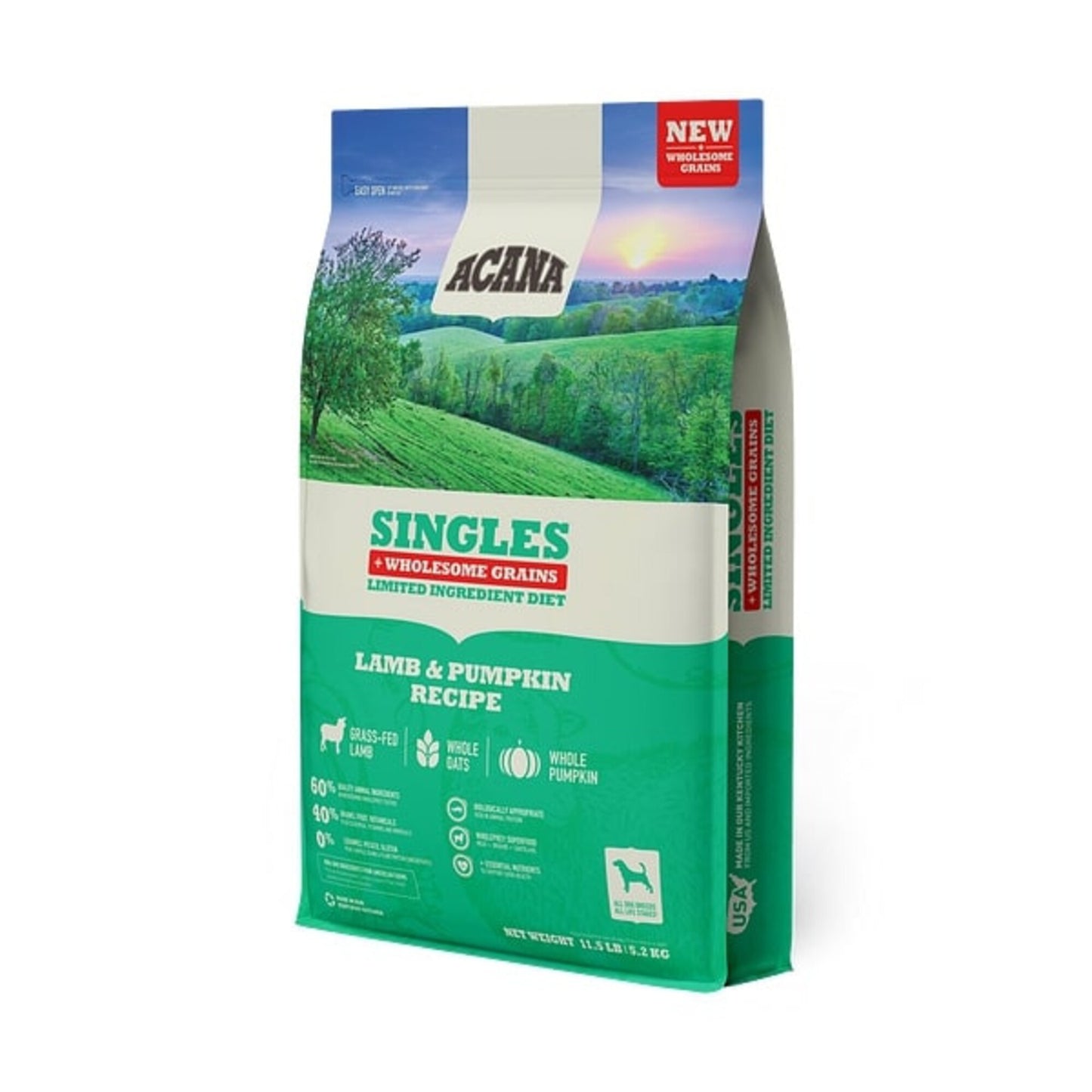 ACANA Singles + Wholesome Grains Limited Ingredient Diet Lamb & Pumpkin Recipe Dry Dog Food