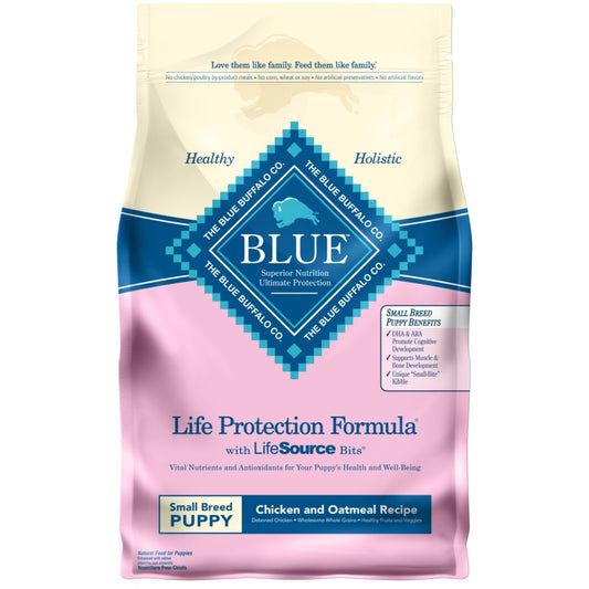 Blue Buffalo Life Protection Natural Chicken & Oatmeal Recipe Small Breed Puppy Dry Dog Food