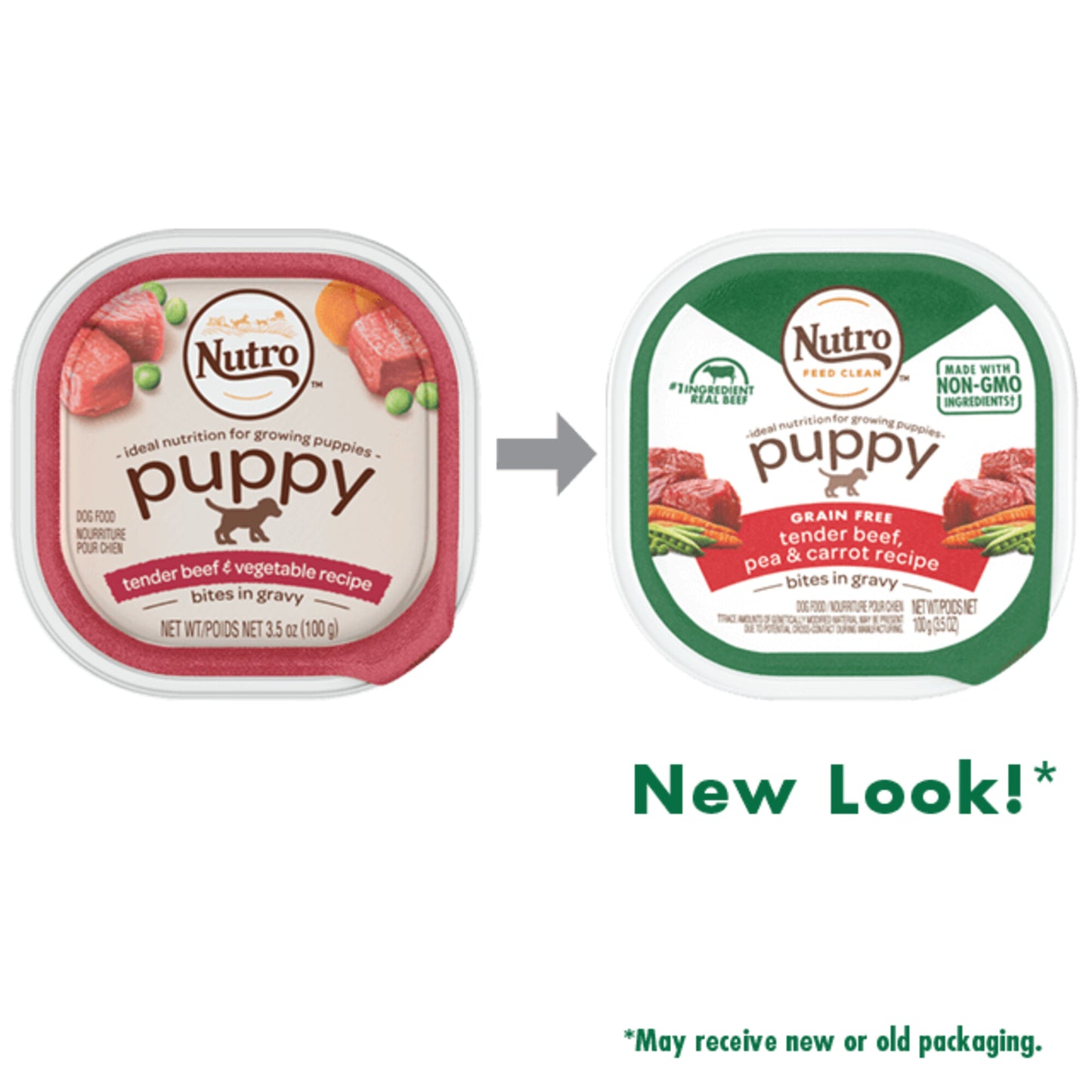 Nutro Bites in Gravy Tender Beef, Pea & Carrot Recipe Wet Dog Food