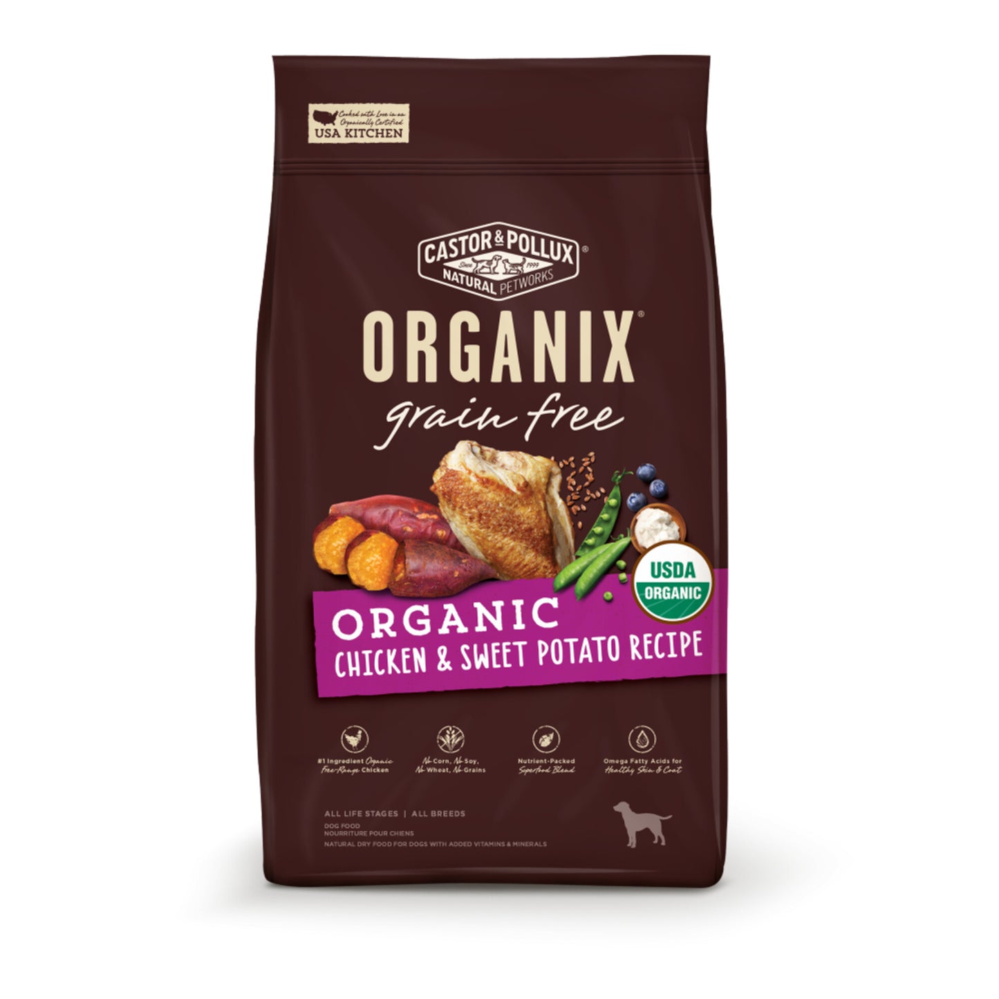 Castor and Pollux Organix Grain Free Organic Chicken and Sweet Potato Dry Dog Food