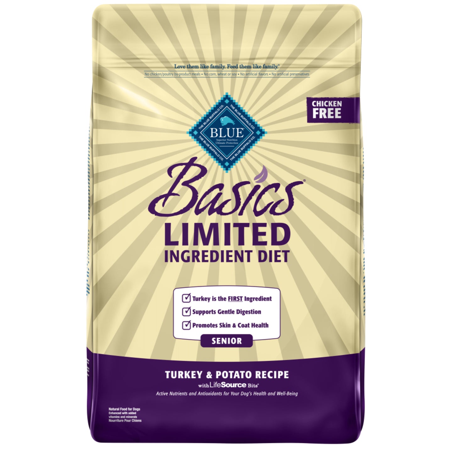 Blue Buffalo Basics Senior Turkey & Potato Recipe Dry Dog Food