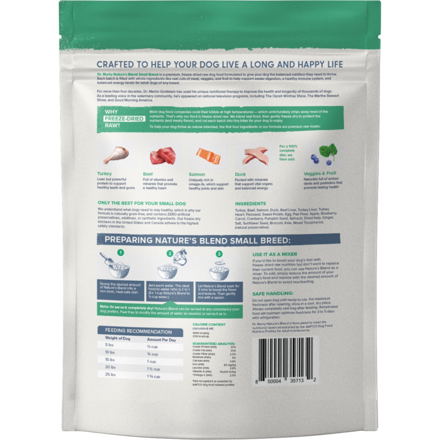 Dr. Marty Nature's Blend Small Breed Freeze Dried Raw Dog Food