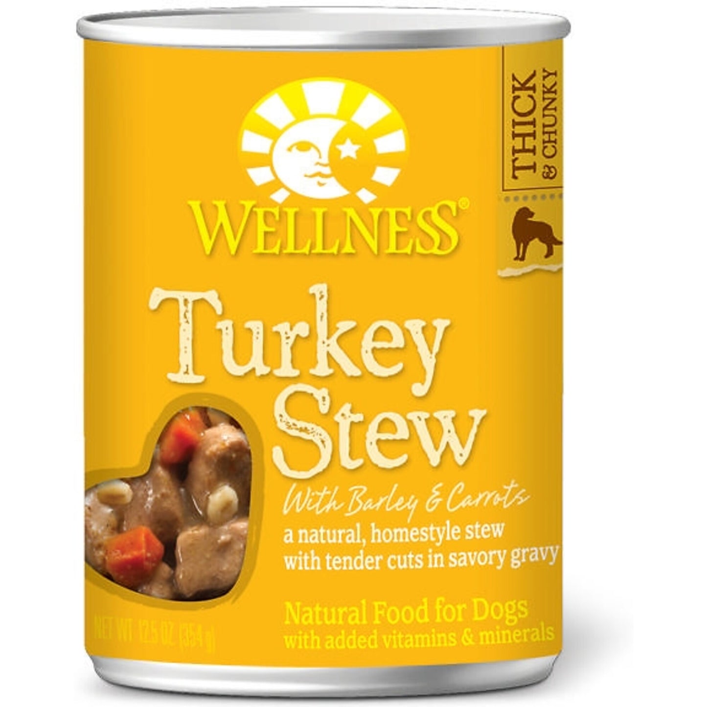 Wellness Natural Turkey Stew with Barley and Carrots Wet Canned Dog Food