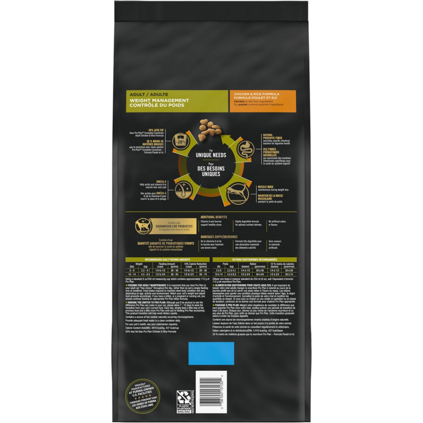 Purina Pro Plan Focus Weight Management Chicken & Rice Formula Adult Dry Cat Food