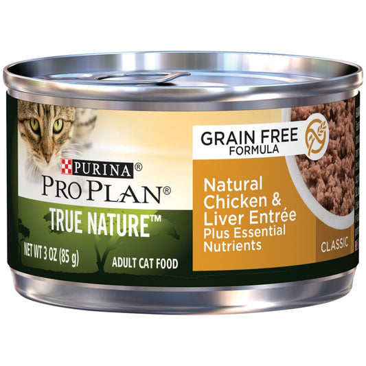 Purina Pro Plan True Nature Grain Free Adult Natural Chicken & Liver Entree Canned Cat Food