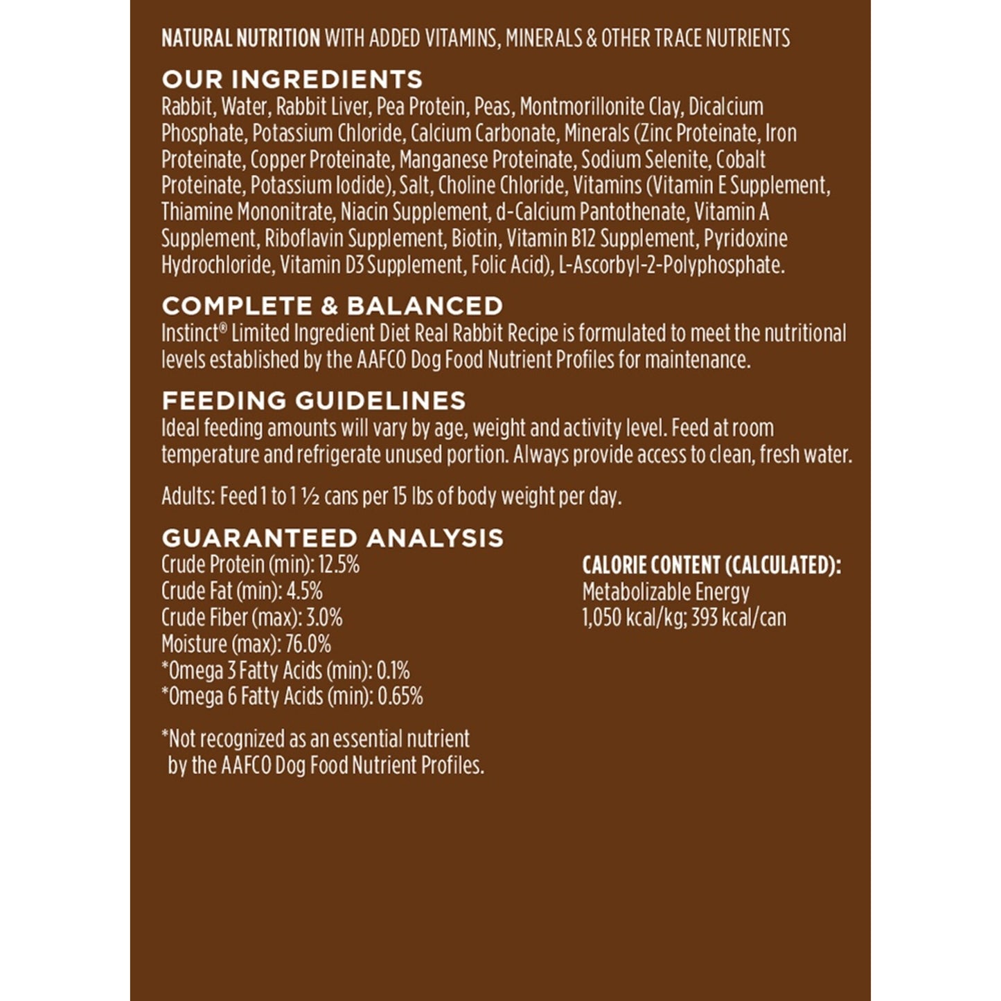 Instinct Grain Free LID Rabbit Canned Dog Food