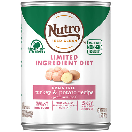 Nutro Limited Ingredient Diet Grain Free Turkey & Potato Pate Canned Dog Food