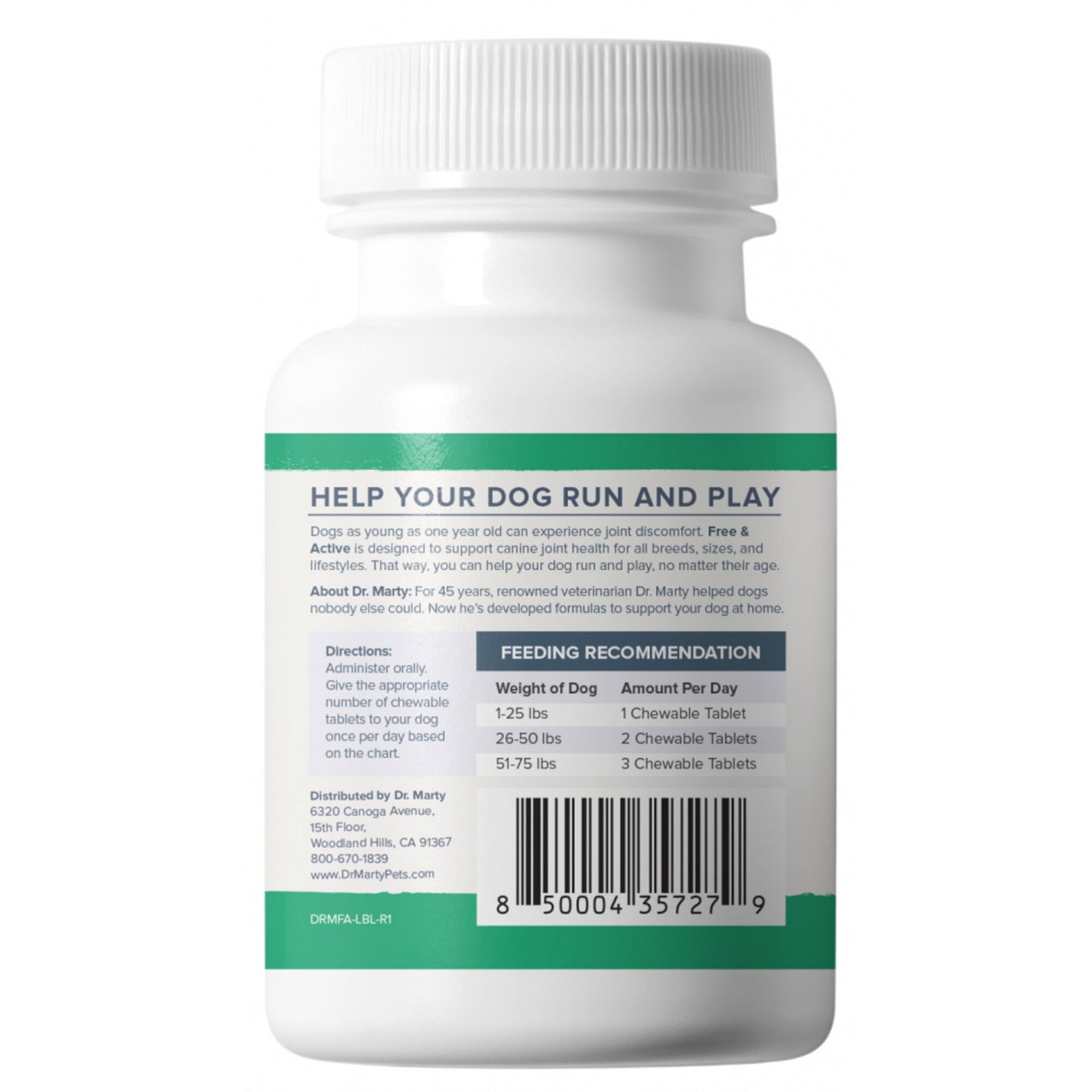 Dr. Marty Free & Active Dog Supplements