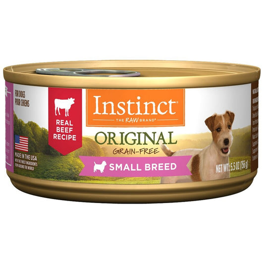 Instinct Small Breed Grain Free Real Beef Recipe Natural Canned Dog Food